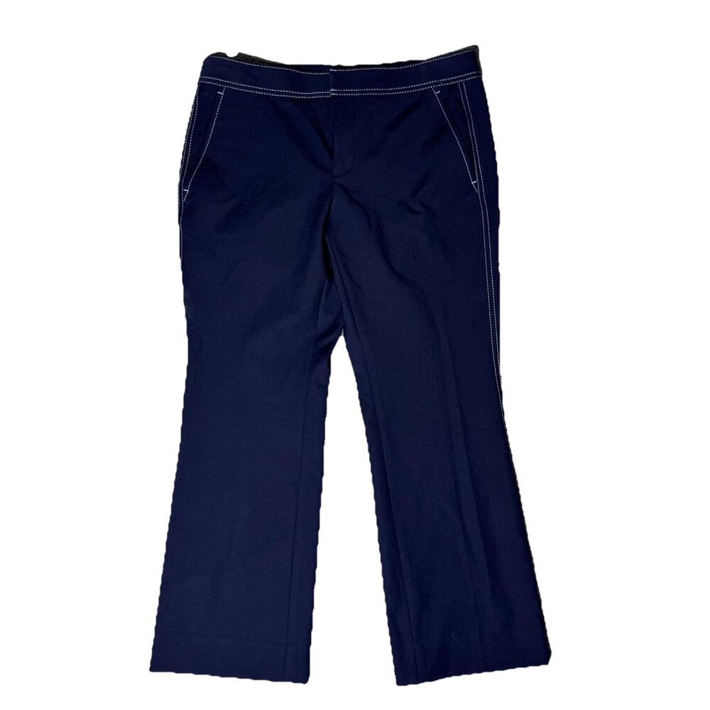 New Banana Republic Blue Stretch Stitched Womens Pants 4S 29 x 24 Capsule